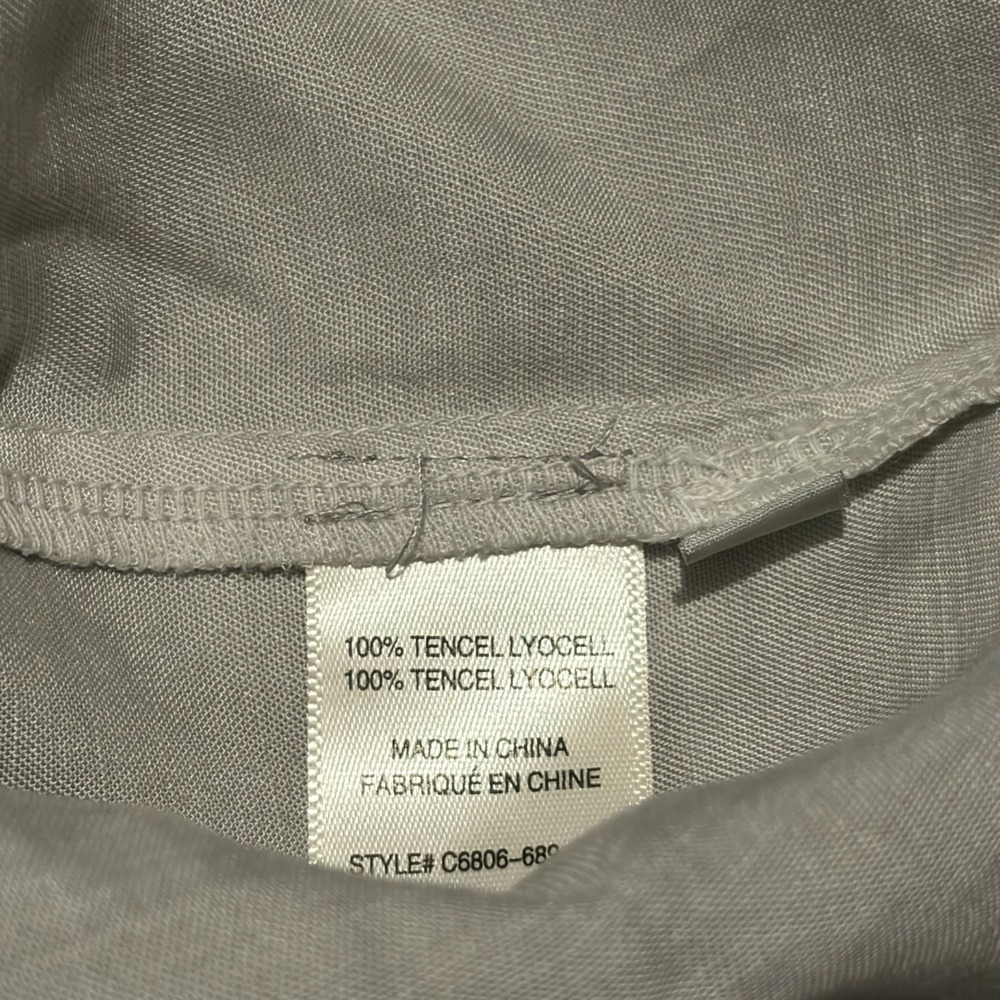 Cloth & Stone Grey Tencel High Low Sleeveless Shift Dress‎ C6806-680 Small - Picture 7 of 12